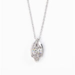 Marquise solitaire pendant