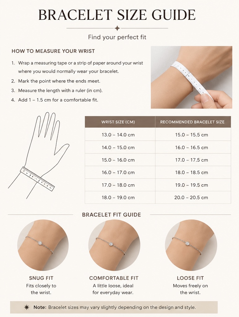 Mozo Jewels Size Guide